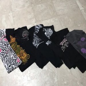 7 metal Mulisha shirt bundle